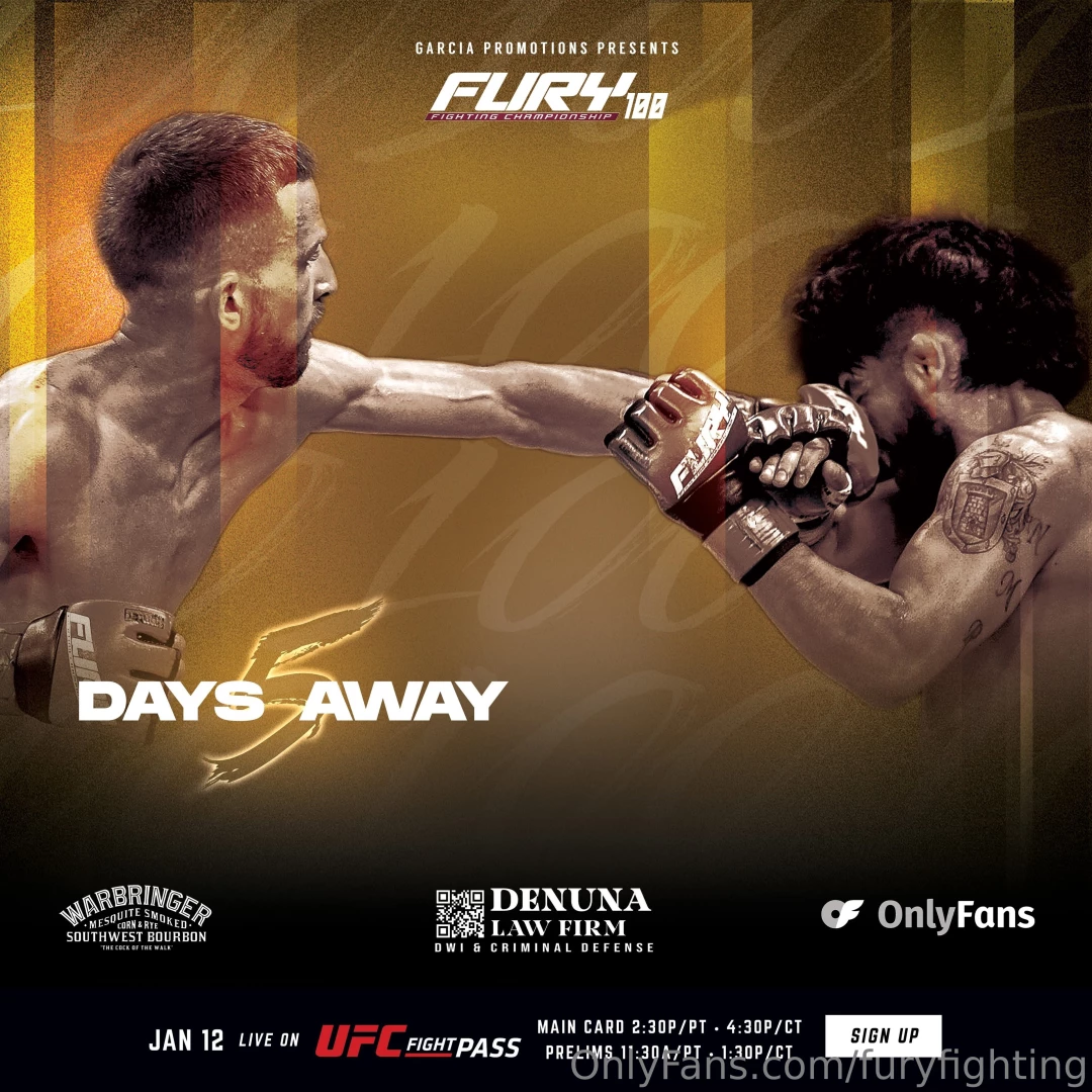 5 days away for our biggest show yet we ve got our best fighters three 