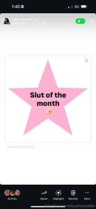 My screenshot from instagram story i think my vip fans page is my fav