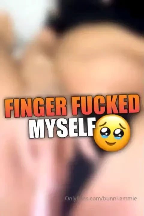 Finger fucked myself because i couldn t stop thinking about your cum part 1 