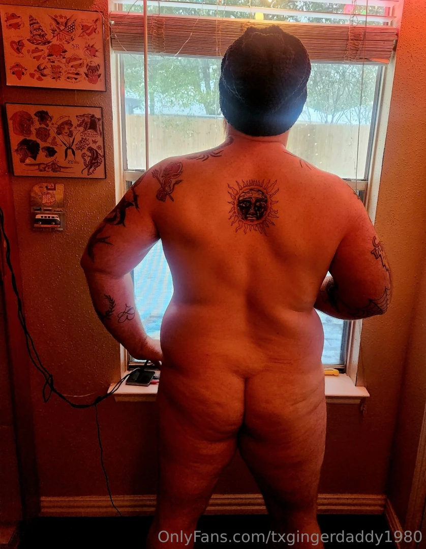 As per requested me naked sipping on coffee staring at the snow 