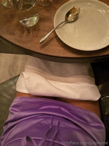 My dinner s on the table yours is under it