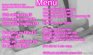 Feel free to dm me with any requests here is my price list