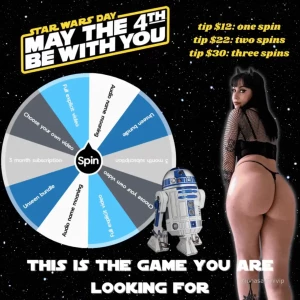 My pussy is the death star and your dick is about to destroy it spin