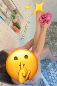 Lets have some fun in the shower watch me lather up and cover myself