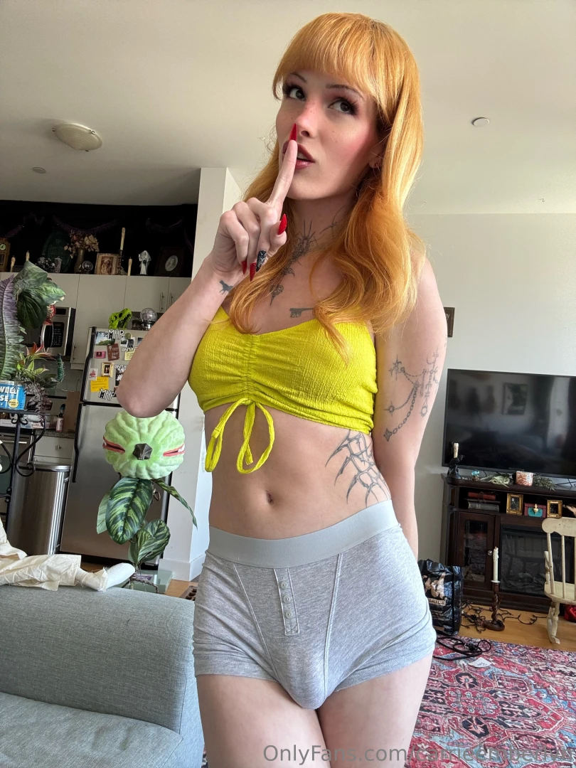 Something is hiding down there do you like these briefs on me 