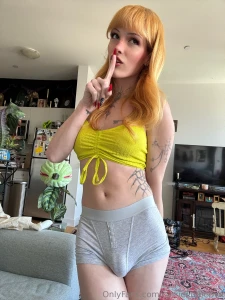 Something is hiding down there do you like these briefs on me