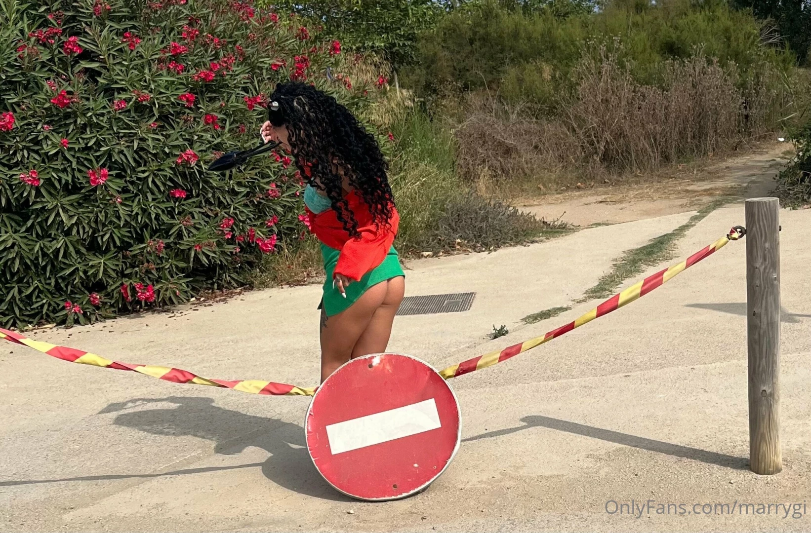 Sit on a stop sign 