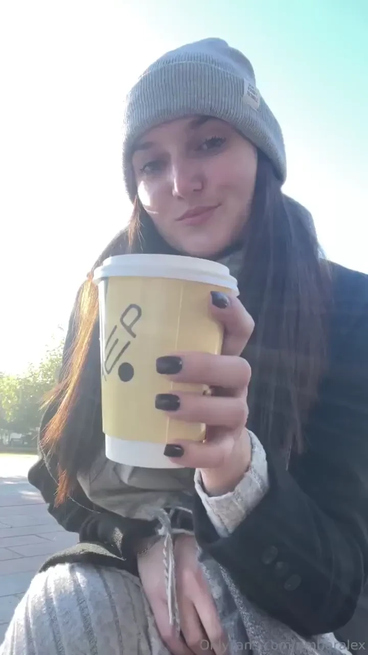 How do you like my autumn look hahaha how about without coffee 