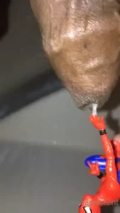Hehe who wants me to cover them with my precum spidey here s getting