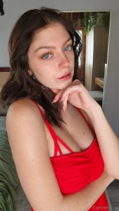 Any guesses on what lingerie i m wearing under this little red dress part 9