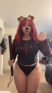 Goofy girlfriend antics