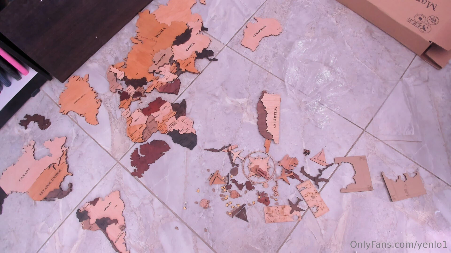 This is how the map looks on the wall part 2 