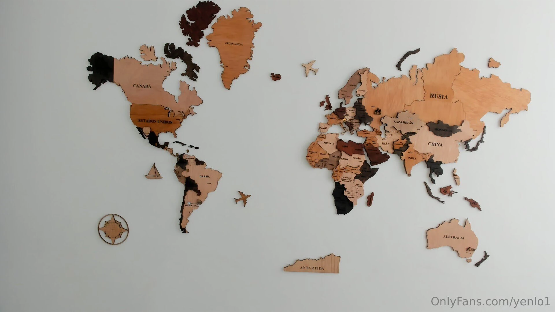 This is how the map looks on the wall part 1 