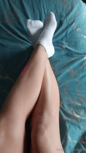 Patiently waiting for a loyal footslave to come tend to my sore tired part 2