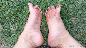 Patiently waiting for a loyal footslave to come tend to my sore tired part 5