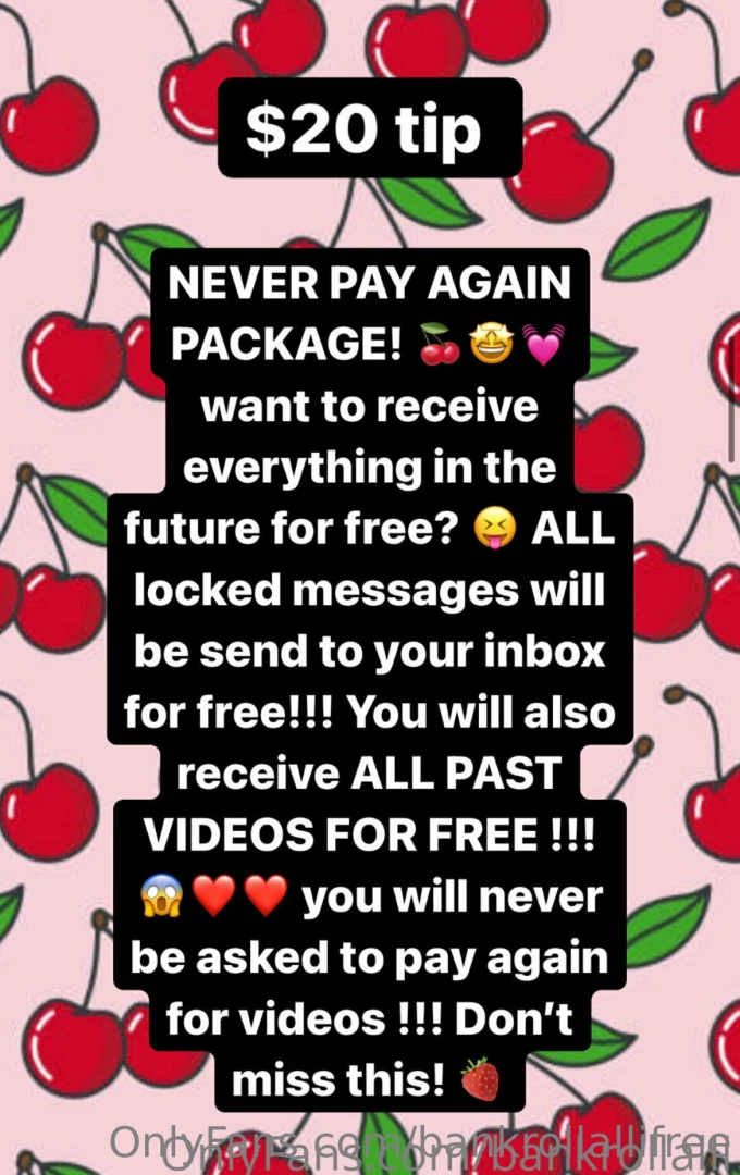 Want to receive everything in the future for locked messages will be part 1 