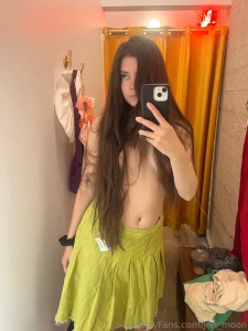 Funky green skirt did not buy