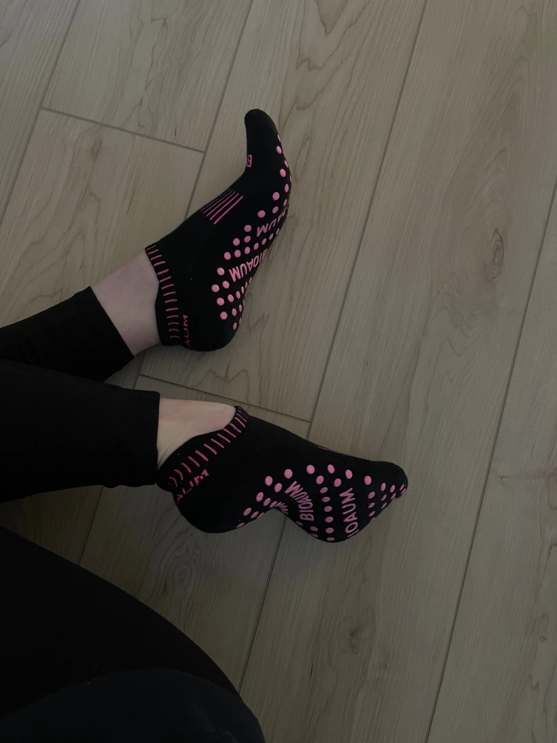 Officially a pilates girly i wonder how my grippy socks would feel on part 1 