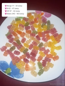 Sweets are counted and the winner is berga there was 109 in total