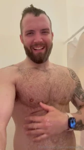 Shower after a long day hairy