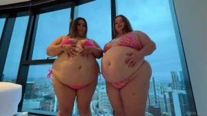 Fat belly joi with chubbyred444 watch us rub our huge round bellies