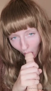 Unposted dildo bj clip from a few months ago since my wig was a little