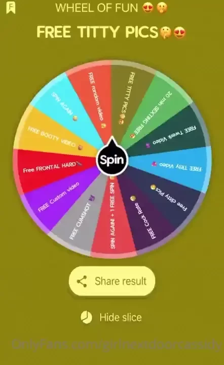 Prize everytime wheel of fun 10 - 1 spin 15 - 2 spins 25 - 3 spins 