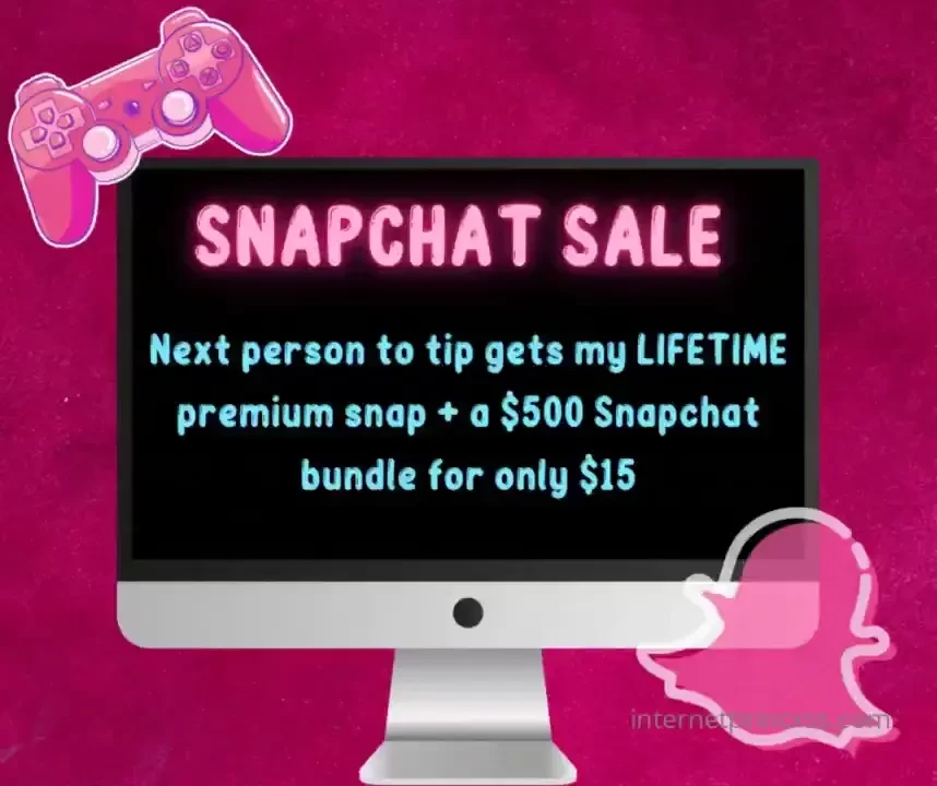 Snapchat sale first fan only 