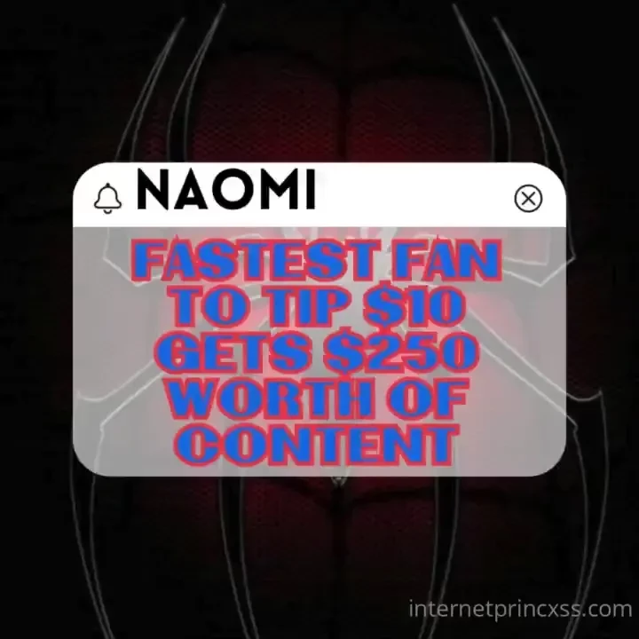 First person to tip gets a 250 worth of content for only 10 first 
