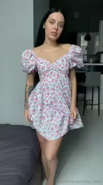 Do you like my dress or do you want to take it off 