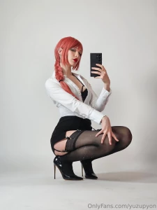 Balancing myself on my stiletto heels see more of my makima ceo set