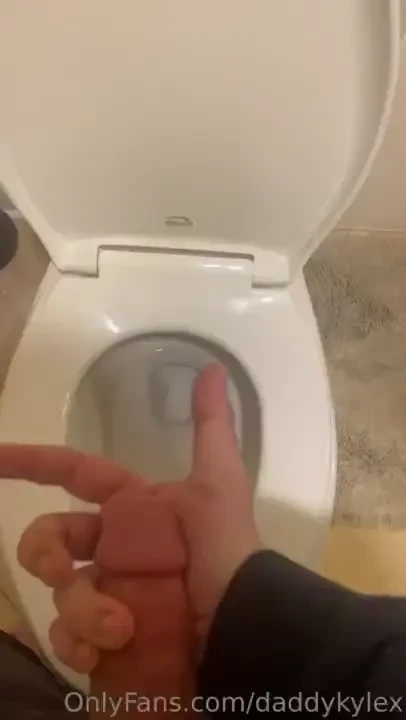 Blowing a quick load into my palm 