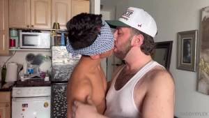 Daddy pounding a tiny twink pussy i fukin love burying my cock in tiny