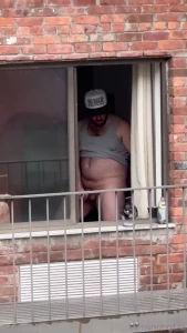 You like watching me cum from across the street you perv nah i m just