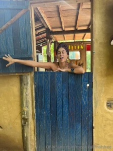 Hidden behind the door but you can imagine what comes next