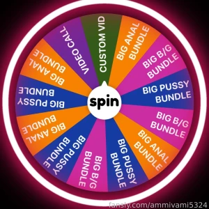 Secret wheel for my favourite fans only so keep this a secret between