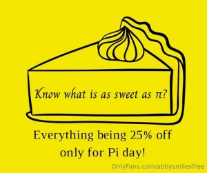 25 off pi day one day only over on abbysmilesangel