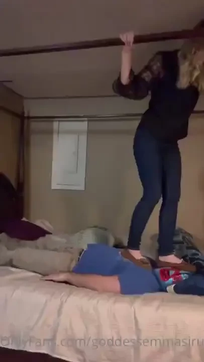 Watch as i walk all over my foot slave 