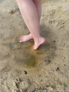 I love the feeling of the sand between my toes part 1