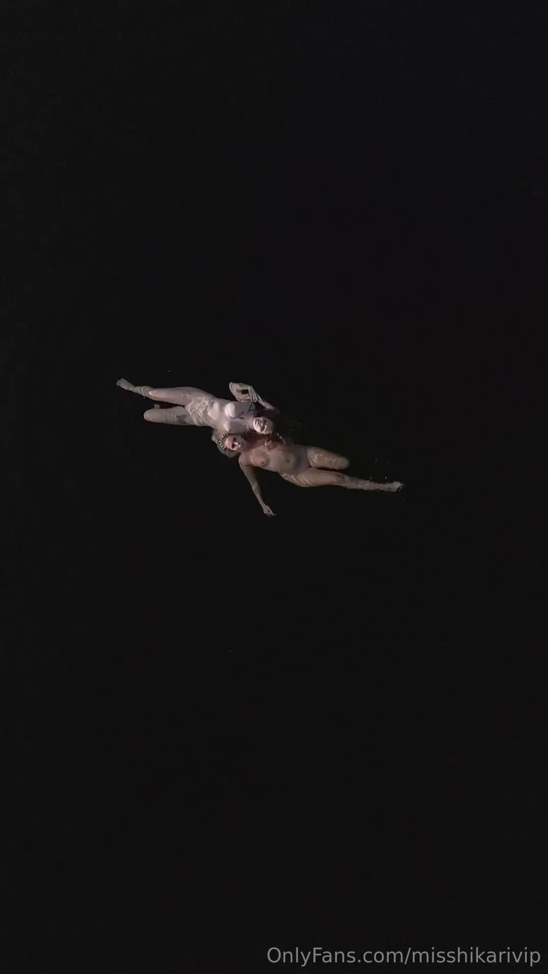 Birds eye view of sexy water nymphs 