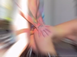 Sliding my plug right into my slutty ass to prep it for a good fucking
