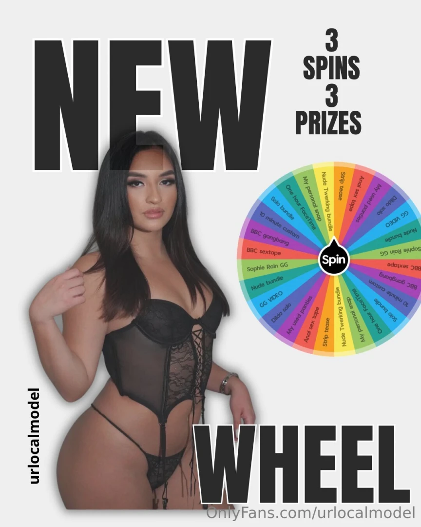 Dm for details about the spin the wheel 