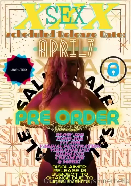 Sinnerhella official sex tape release over one hour long includes hand 