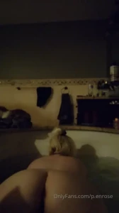 Here s me enjoying a lovely evening bath thinking about how much i