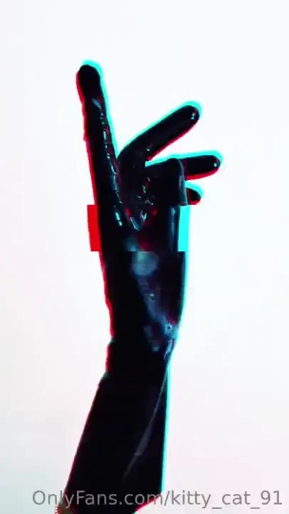 Anyone for a latex hand job and anal fun latex gloves make opening 