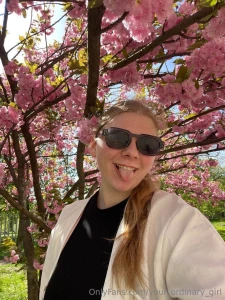 Surrounded by flowers but still the prettiest one