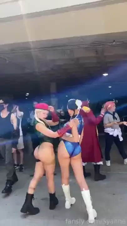 Cute video of my friend and i at ax as chun li and cammy friend is 