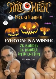 Pick your pumpkin win big 2k bundle 3k bundle voice note 3 minute
