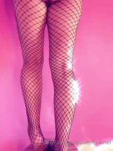 Fishnet bodysuit video with nipples and pussy and pink walls in your