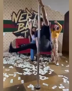 Just having fun on the pole a little fun at my friend s place